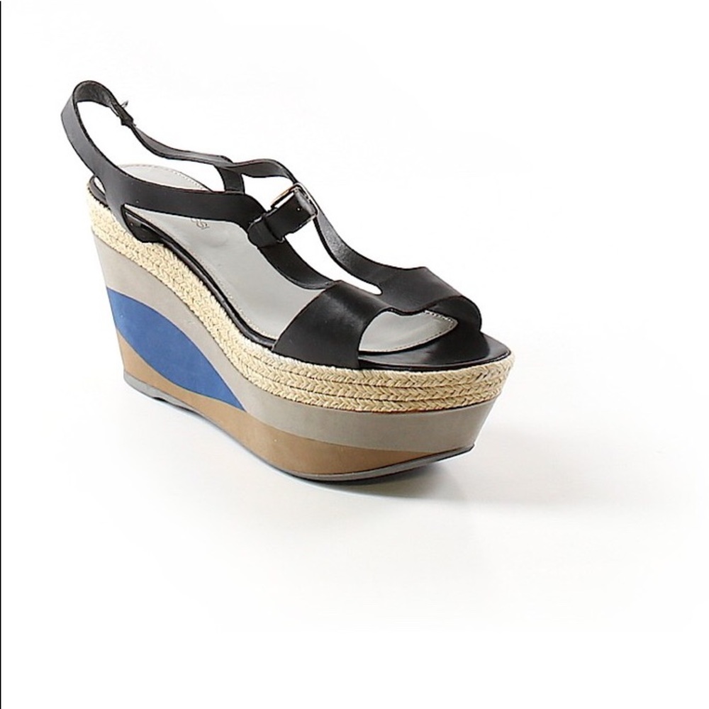 Sergio Rossi espadrille wedge sandal size 39.5🔥